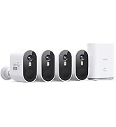 aosu Security Cameras Outdoor Wireless, 4-Cam-Kit, 166° Ultra-Wide-Angle, Battery Powered, No Sub...