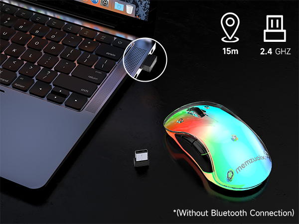 LED rechargeble wireless mouse