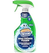 Scrubbing Bubbles Mega Bathroom and Shower Cleaner Spray, Foaming Action Removes Limescale and So...