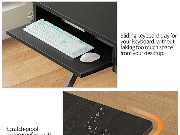 black computer desk 9