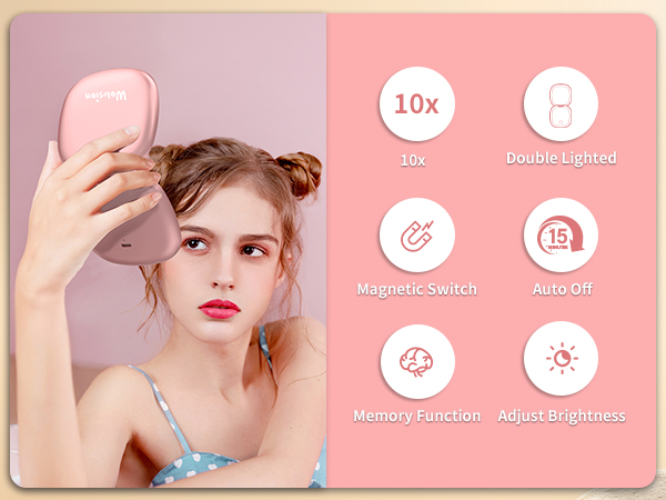 Rechargeable Compact Mirror