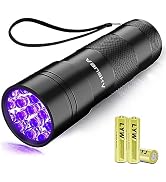 UV Light 395nm Blacklight Flashlight: Vansky 12 LED Black Light Mini Pet Urine Detection for Invi...