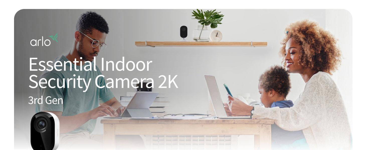 Arlo Essential Indoor Security Baby Camera 2K