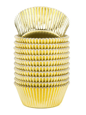 gold foil baking cupcake liners cups