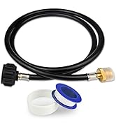 KOMAN 5FT Propane Hose Adapter 1lb to 20lb, Propane Tank Aapter,Converter for Buddy Heaters,Colem...