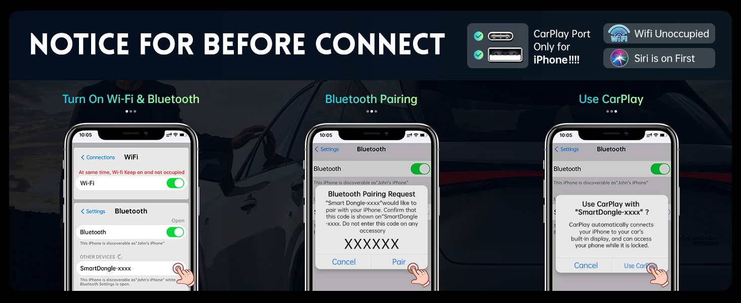 wireless apple carplay adapter