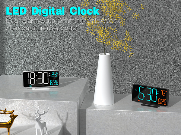 6.7in digital clock