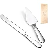 Cake Cutting Set for Wedding - Extended Cake Knife and Server Set Thickened Stainless Steel 13.0"...