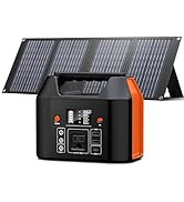 150W Portable Power Station with 40W Solar Panel, SinKeu 122.8Wh/38400mAh Solar Generator LiFePO4...