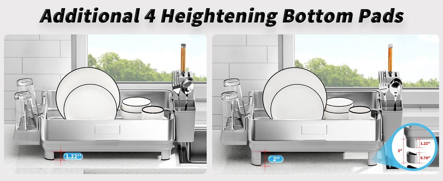 dish drying rack for kitchen counter