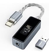 ZOOAUX Headphone Amplifier,USB C to 3.5mm Amp Headphone Adapter Portable Amplifier, Male to Femal...