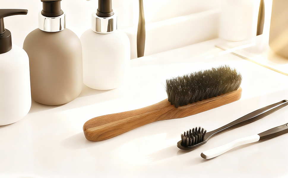 Beard Brush with Handle for Men