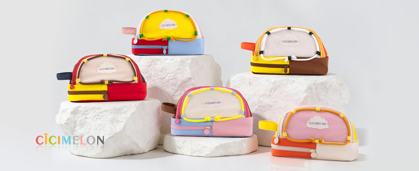 cute colorful school pencil case