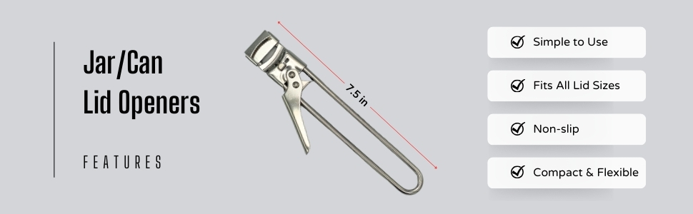 Jar, Bottle, Can Lid Openers