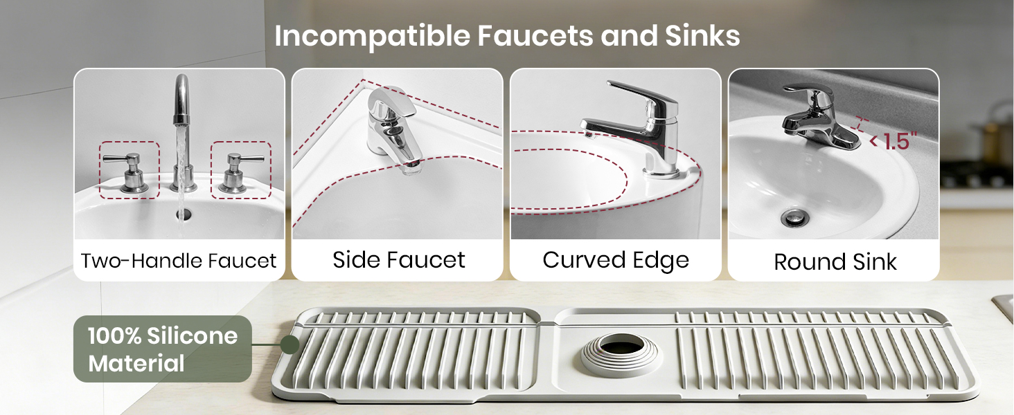 kitchen faucet mat