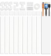 Cable Cover Wall - Cord Hiders for TV on Wall, 157 Inches Cable Cover Channel, White