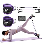 Ankle Resistance Bands with Cuffs: Women Ankle Strap Band for Working Out - Ankle Resistance Band...