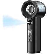 SWEETFULL Handheld Misting Fan Portable - 5000mAh Rechargeable Battery, Powerful Turbo Personal M...