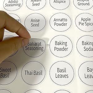 spice labels
