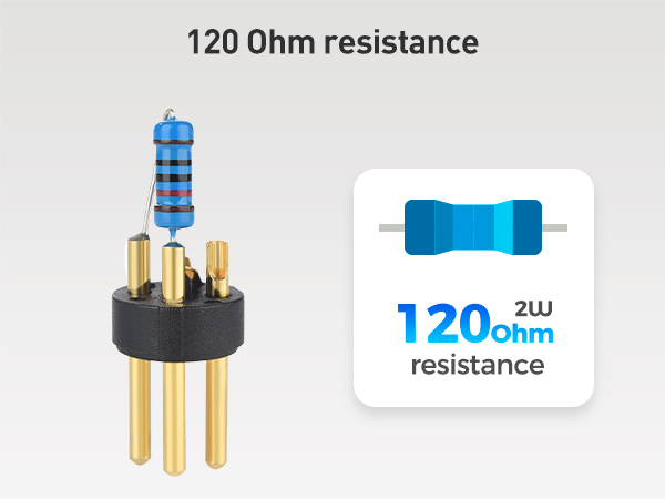 120 Ohm 3-Pin XLR/DMX Terminator