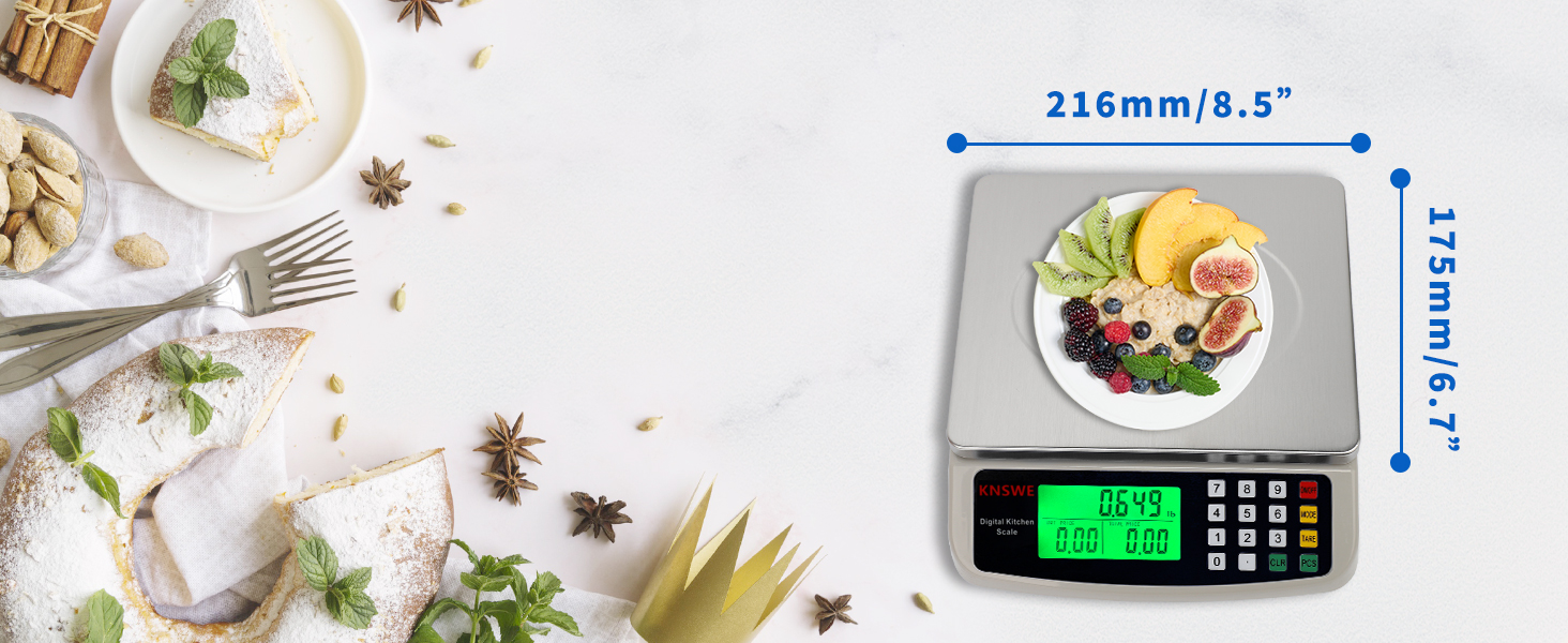 a scale with a number of ingredients on it