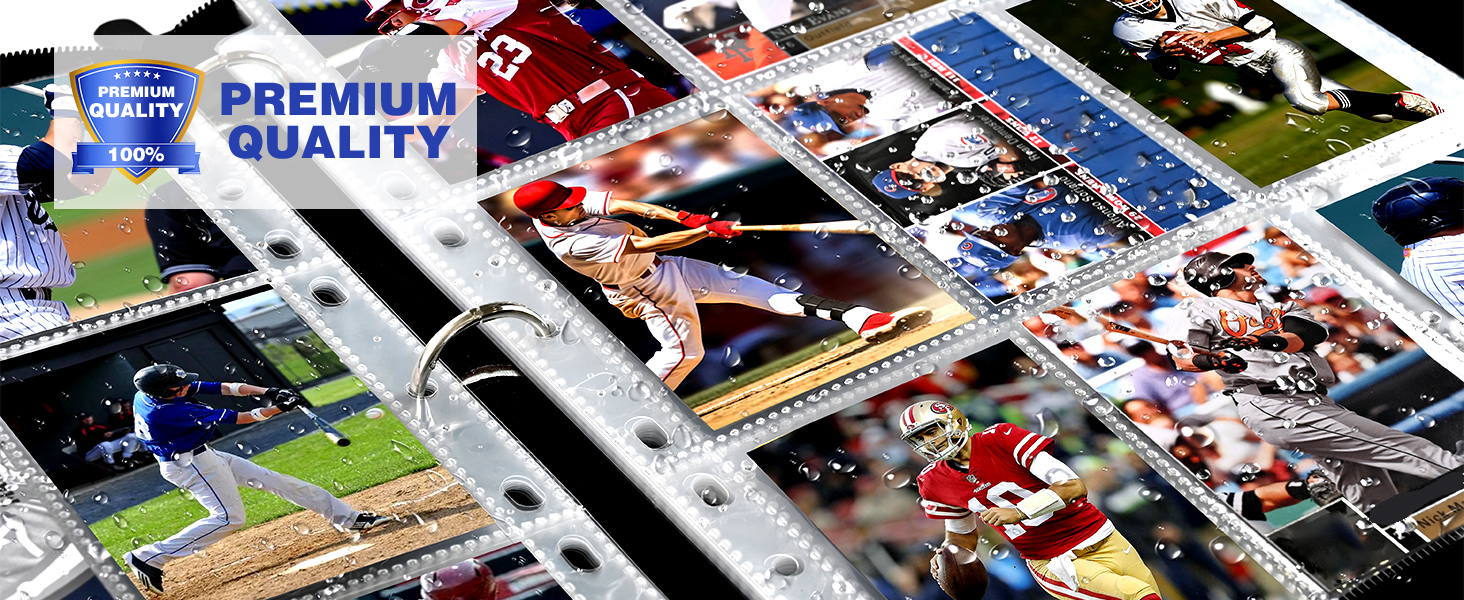 9 Pocket Card Sleeves Binder Sheets