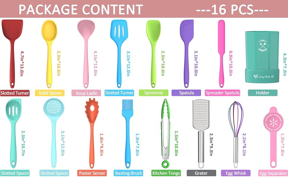 silicone cooking utensils silicone kitchen utensils set