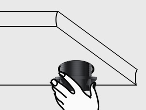 recessed outlet