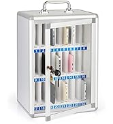 Loghot Aluminum Alloy Pocket Chart Cell Phones Storage Cabinet for Cell Phones,Wall-Mounted with ...