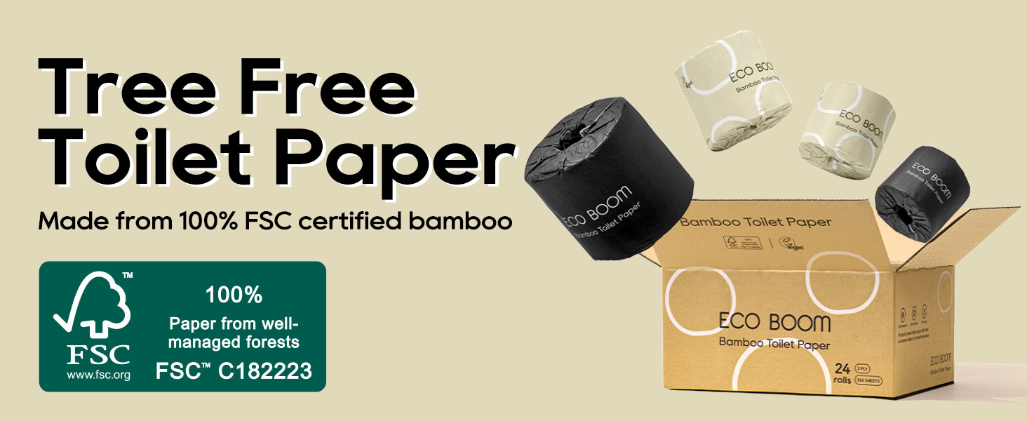 Tree Free Toilet Paper made from 100% FSC certified bamboo
