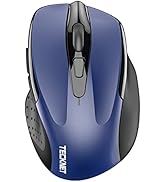 TECKNET Wireless Mouse (2.4G & BT5.0/3.0) Silent 4800 DPI 6-Button Bluetooth & USB A Mouse - Wide...