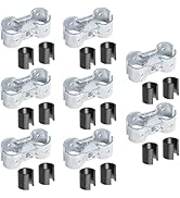 Fanmao 8 Sets Double Port Parallel Pipe Clamp Connectors, Fits 3/4" EMT Directly, Includes Adapte...