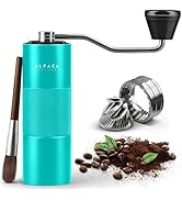 Manual Coffee Grinder by Alpaca Ventures - Stainless Steel Conical Burr Coffee Grinder Manual wit...