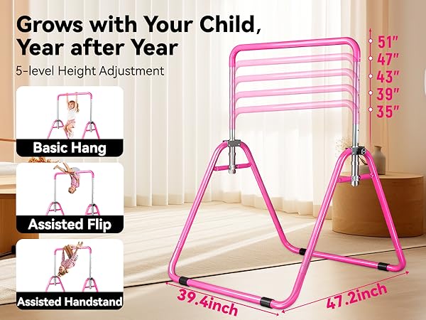 pink gymnastics equipment