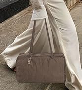 Slouchy Tote Bags Nylon Bowler Bag for Women Hobo Bags Large Shoulder Bag for Travel Work College