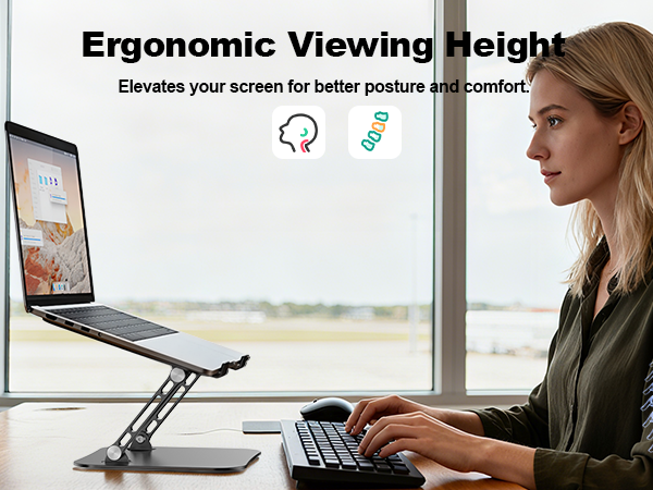 top of the laptop stand