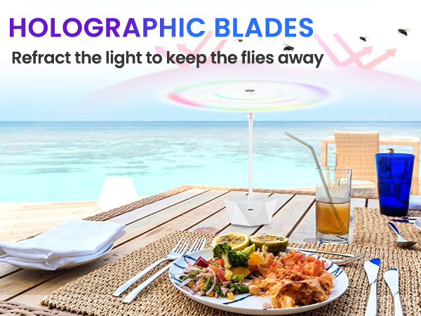 fly fan for outdoor table
