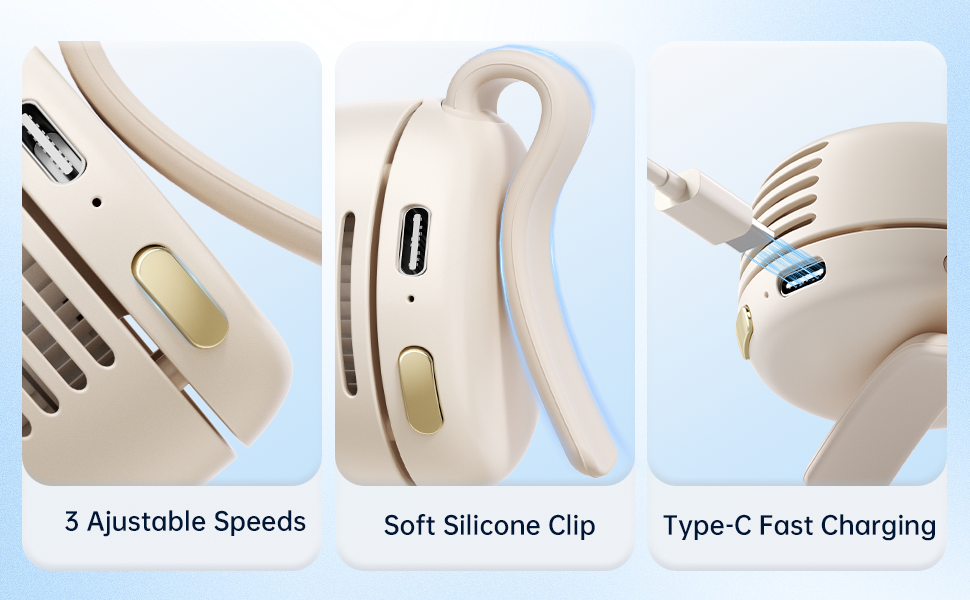 Mini Bladeless Clip-On Fan