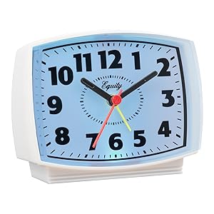 equity, lacrosse, la crosse, 33100, quartz clock, analog time, bedside alarm, backlight, corded