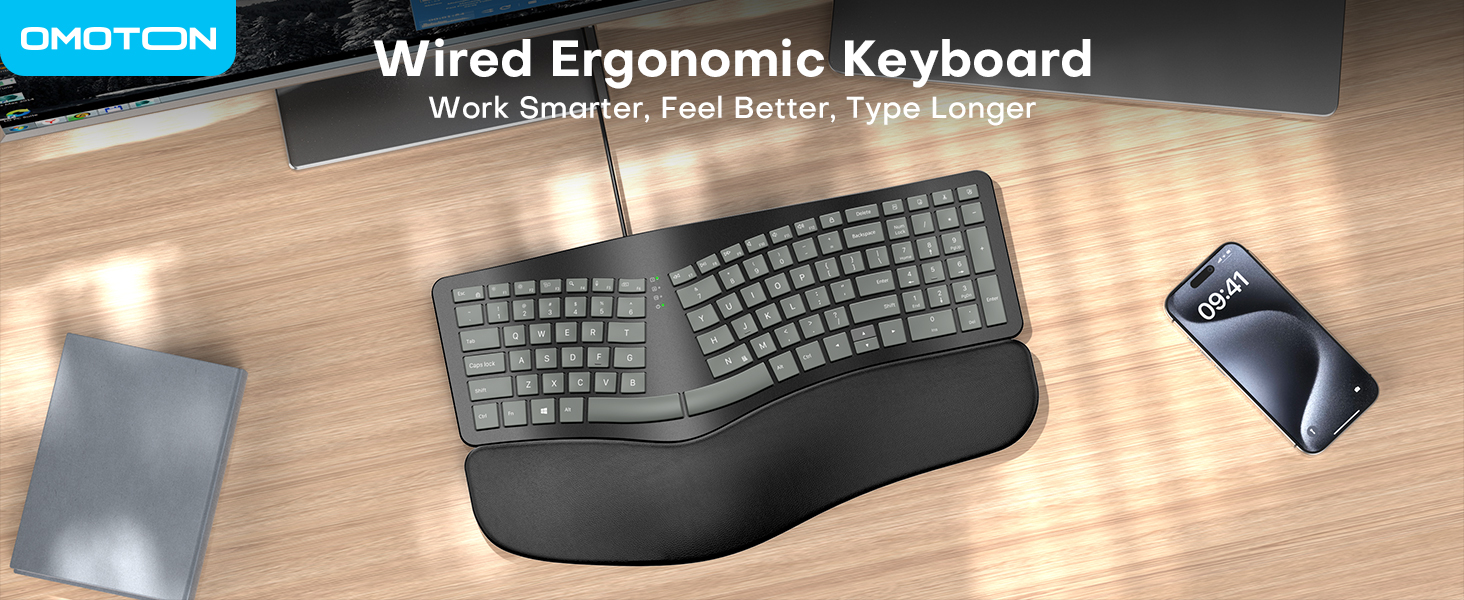 wired ergonomic keyboard