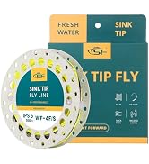 SF Sinking Tip Line Weight Forward Taper Fly Line Fly Fishing Line with Welded Loop Floating for ...