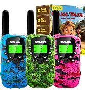 Walkie Talkies for Kids Games Outdoor Toys for 3-12 Year Old Boys Girls, 3 Miles Range Walkie Tal...