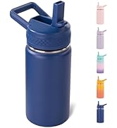 Fijinhom 12oz Kids Water Bottle for School Boys&Girls, Leak-Proof Toddler Water Bottle, Stainless...