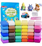 ifergoo Air Dry Clay, 36 Colors Magic Foam DIY Molding Clay for Slime add ins & Slime Supplies, E...
