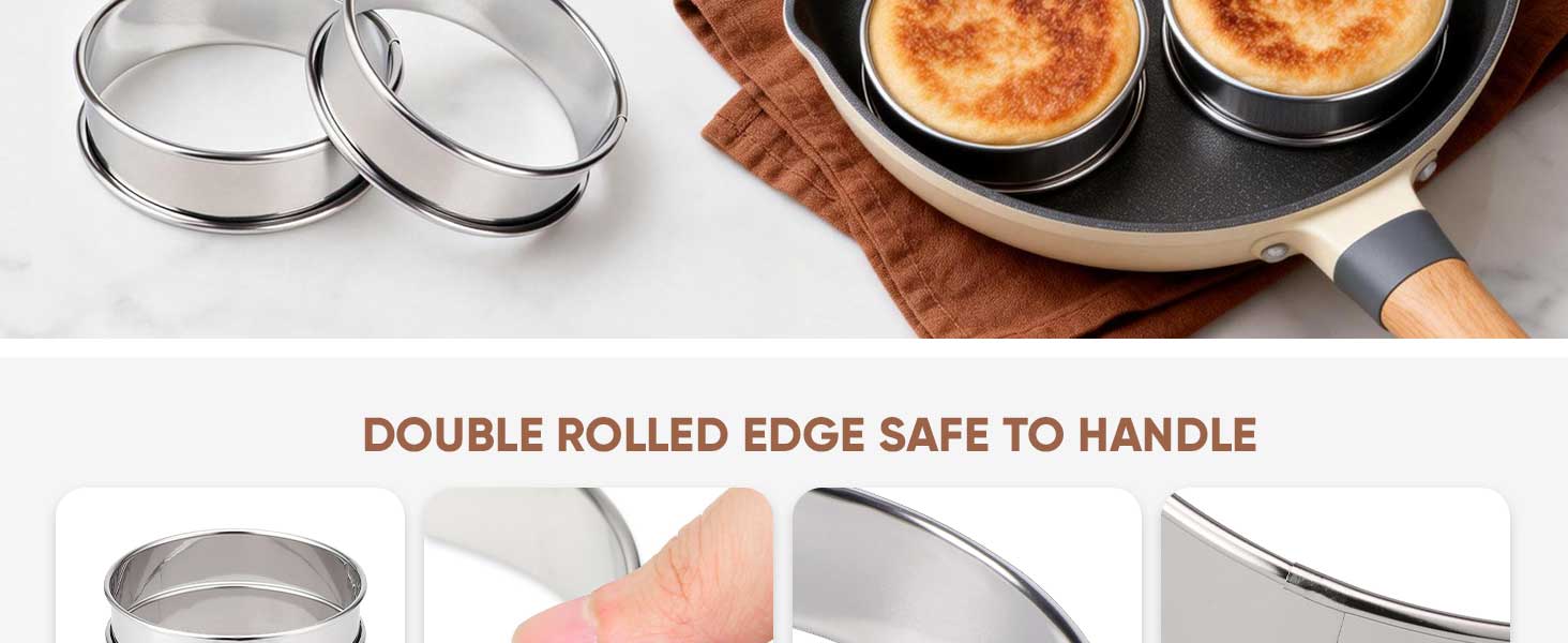 English Muffin Rings 4 Inch