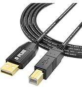 G-PLUG USB 2.0 Printer Cable – 10FT High-Speed USB A to B Cord, Compatible with Printers, Scanner...