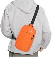 Peicees Small Sling Bag for Women Men Trendy Casual Phone Chest Bag Waterproof Crossbody Daypack