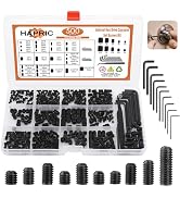500 Pcs 25 Size Set Screws Metric&SAE Set Screw Assortment Kit 12.9 Alloy Steel Head Socket Metri...