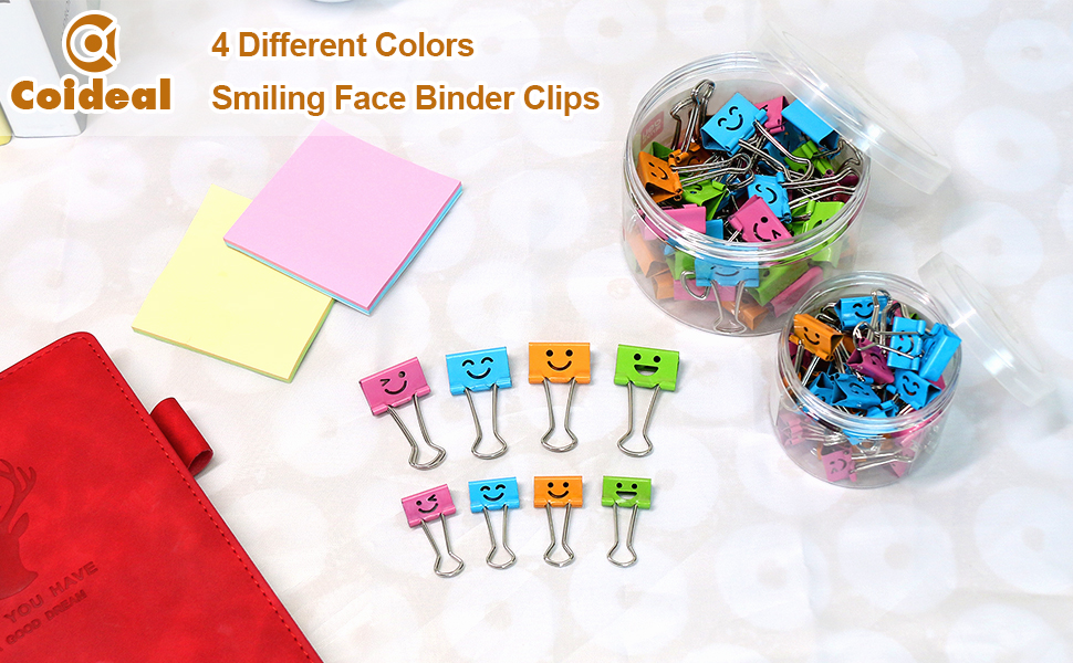 Coideal smile binder paper clips colored