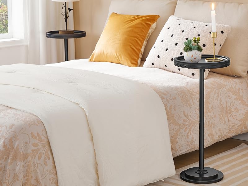 BB168BZP201 small round side table set of 2